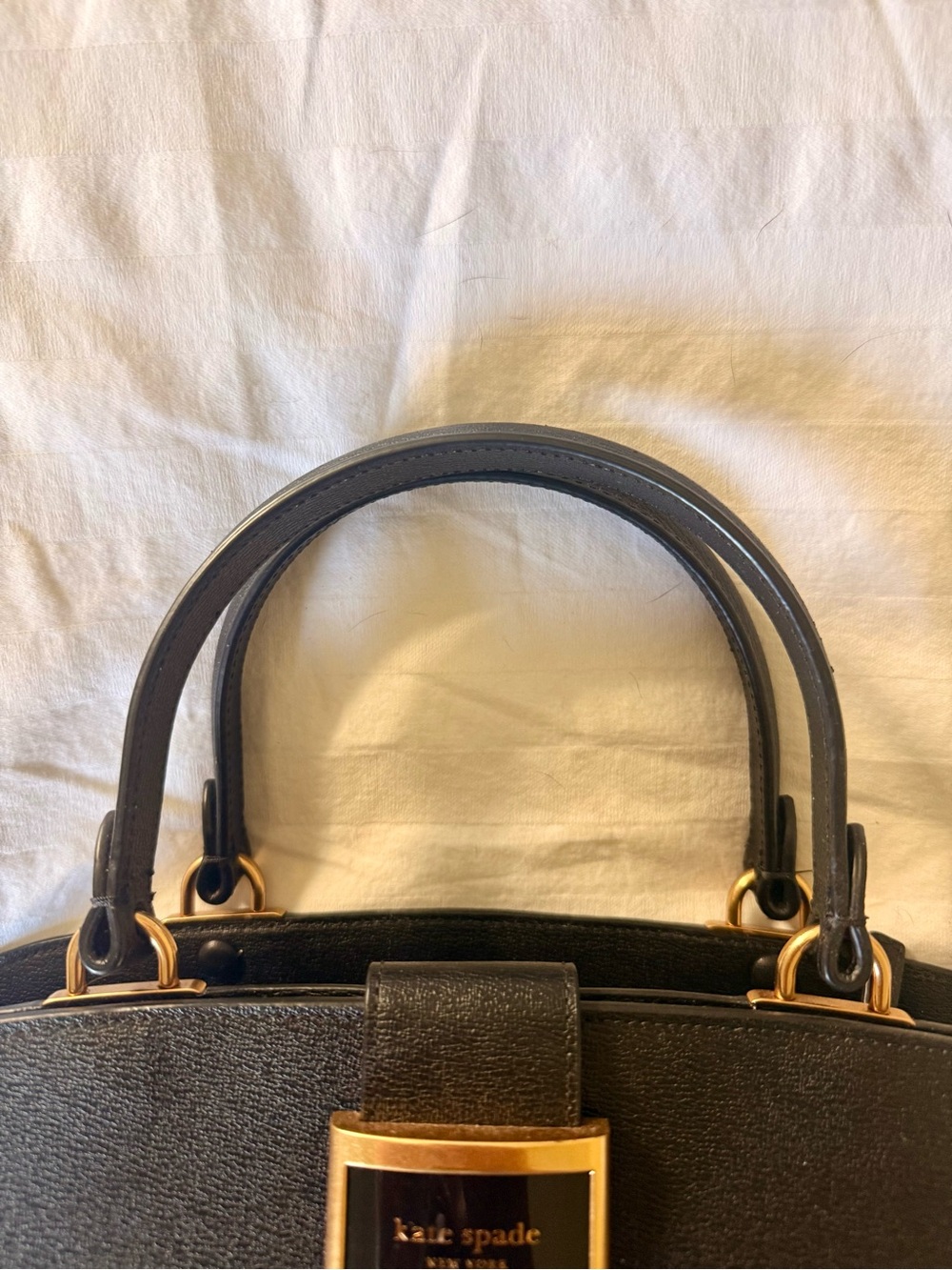 kate spade Black Structured Satchel with Gold Hardware - Picture 5 of 12